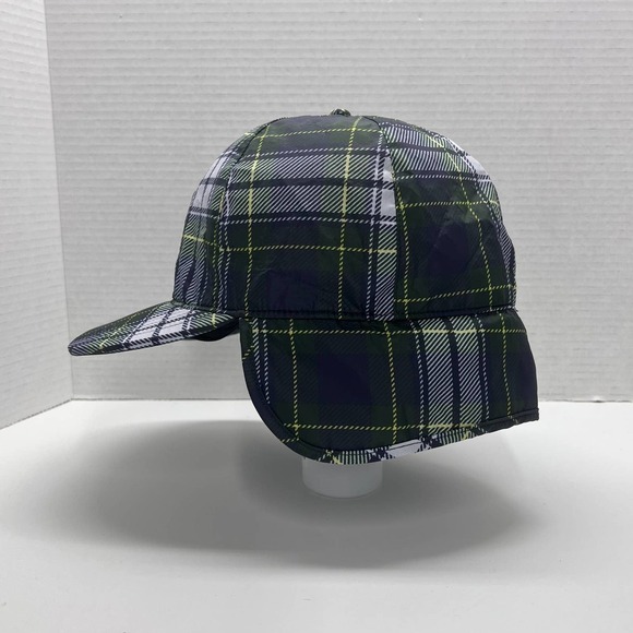 Urban Outfitters Casual Chic Plaid Puffer Baseball Cap Statement Hat NWOT - Picture 2 of 6